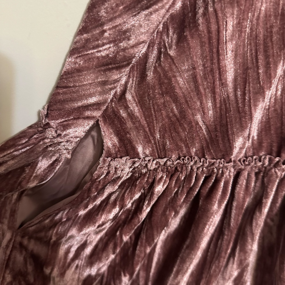 Free People Pleated plush swing dress - Picture 4 of 5